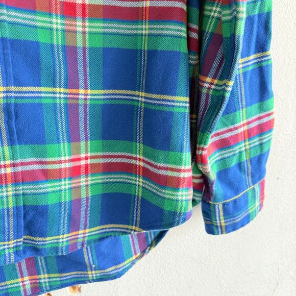 Ralph Lauren Flannel Shirt Custom Fit Performance Menx XL Plain Long Sleeve Prep - Picture 3 of 9